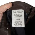 Judy Blue NWOT Women’s Faux Leather High Rise Straight Jeans Espresso Size 30 Photo 13