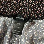 Torrid Black Geo Print Crepe Tapered Cuffed Pants Photo 3