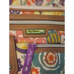 Lily bloom  Floral Crossbody Bag Multi Color Birds Flowers Adjustable Strap Photo 3