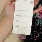 Rachel Allan 7511 floral black tulle high neckline two piece prom dress NEW 0 Photo 10