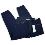 Workshop Republic Clothing WORKSHOP Republic Jeans Sz 14 Dark Blue Skinny Ankle Stretch Contrast Stitching Photo 0