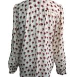 Loft Floral Eyelet Blouse White M Photo 10
