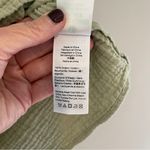 J.Crew  Green Squareneck Puff Sleeve Soft Gauze Top Blouse Size XL Photo 4