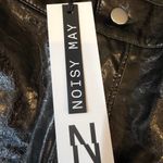 Noisy May  Vinyl Shiny Black Straight Leg Pants Photo 2