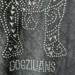 Dogzilians S Zip Front Bling Quilted Dog Lover Jacket in Dusty Black Silver Photo 3