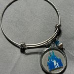 Disney's Walt & Mickey Silver and Blue Cinderella Castle Charm Bracelet Photo 6