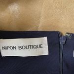 Nipon Boutique Dress Little Navy blue Cocktail Dress, Vintage Elegant Size 10 Photo 2