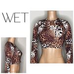 Anthropologie New. WET from L.A. Leopard rashguard. Large. Retails $108 Photo 1