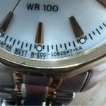 Citizen Eco-Drive Solar Ladies Watch Two Tone Bracelet White Dial Date Window Photo 5