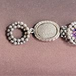 Michael Dawkins Sterling Silver & Gemstone Bracelet Amethyst Multi 7" Rose Photo 5
