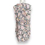 Torrid Black Neon Floral Stretch Challice Lace Up Tunic Top with Pockets Size 1 Photo 1