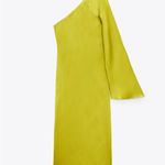 ZARA NWT SATIN EFFECT ASYMMETRIC DRESS Photo 2