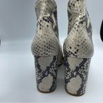 Steve Madden  Rookie Faux Leather Grey Snake Embossed Ankle Boots 9 Western Photo 9