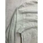 Tuli Spirit of Africa White Embroidered Elephant Long Sleeve Button Up Women XL Photo 4