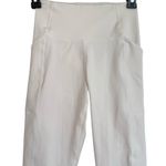 Girlfriend Collective Moon Compressive Pocket High Waist Leggings Pants S White Photo 3