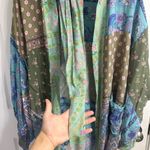 Spell ocean renew patchwork robe kimono Blue Size undefined Photo 8