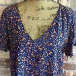 Arizona Jeans NWOT Arizona Jean Co. women’s floral crop top XL Photo 5
