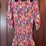 Blu Moon cold shoulder smocked hips mini dress size S Photo 5