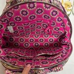 Vera Bradley Eloise Very Berry Paisley Floral Quilted Kiss Lock Shoulder toteBag Photo 6