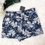 Topshop New  Size 6 Blue, Black Floral Flower Print Skort Photo 2
