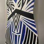 Wow Couture World of Women Black White Blue Geometric Print Bodycon Mini Dress Photo 11