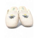 Patricia Green 7 Slipper Slip On Loafer Flat embroidered bee Photo 2