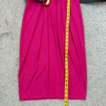 Donna Karan  Belted Midi Sheath Dress Hot Pink 6 Photo 8
