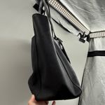 Tory Burch Robinson Black Leather Tote Bag Structured Shoulder Purse Work Photo 2