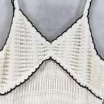 Democracy  Crochet Babydoll Top Size XL Cami Tank Boho Indie Sleaze Festival Chic Photo 1