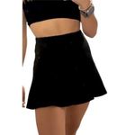 Ambiance Apparel Mini Flare Skirt Size Small Black With Zip Photo 1