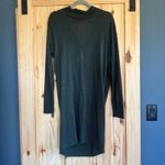 Dark Green Open Back Knit Dress Size M Photo 5