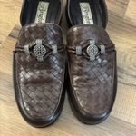 Brighton Holland Woven Leather Open Sided Loafers Flats Vintage Women’s Photo 3