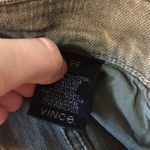 Vince  ladies army green distressed 5 pocket skinny jeans size 28 Photo 11