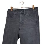 Madewell Tall 9" Mid-Rise Skinny Jeans Size 26 Black Sea Distressed 26T Photo 2