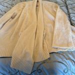 Calypso St. Barth  cashmere sweater ivory open front large L Photo 1