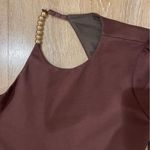 Camila Coelho NEW  Maya Mini Dress in Chocolate Brown Photo 4