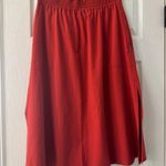Athleta  Savannah Travel Activewear Midi Skirt Orange Red Size Medium Photo 2