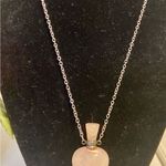 Rose Quartz Pink Heart Necklace/perfume bottle Photo 1