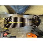 Caroline Constas Dress Womens Small Stripe Ribbed Knit Midi Crochet Trim Shirt Photo 12