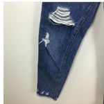 Pull & Bear Destroyed‎ Button Fly Frayed Jeans 32 Blue Size 2 Photo 5