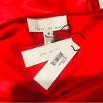 Fleur du mal red poppy colored silk handkerchief hem dress NWT. Size 10 Photo 8