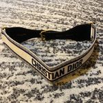 Christian Dior  Embroidered Canvas Leather Blanc/Bleu size 80 Photo 2