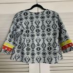 SM Orange Tribal cropped 3/4 blazer Photo 1