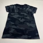 Athleta  Gray Camouflage Camo Short Sleeve Tee Shirt Top Medium Stretch‎ Athletic Photo 8