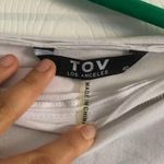 Tov Asymmetrical White Shirt Dress long sleeve zipper down mini dress​ Size undefined Photo 1