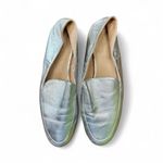 Pull & Bear  Silver Leather Loafers Flats 37/6.5 Photo 3