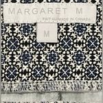 Pull on wide band stretch pencil skirt knee length white, navy and black Blue Size M Photo 1