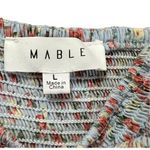 Mable blue floral all over smocked dainty dress sz Large ditsy floral Blue Photo 2