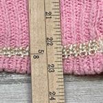 Vintage 80s Mister Noah Coquette Sweater Small Pink Acrylic Pearl Embellished Photo 6