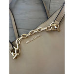 Michael Kors Women's Tan Jet Set Leather Chain Swag Tote Bag Photo 13